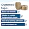 Idl Packaging 3in x 375' Reinforced Heavy Duty Water-Activated Gummed Kraft Tape, White, 2PK H-70W-2 - alternate 4